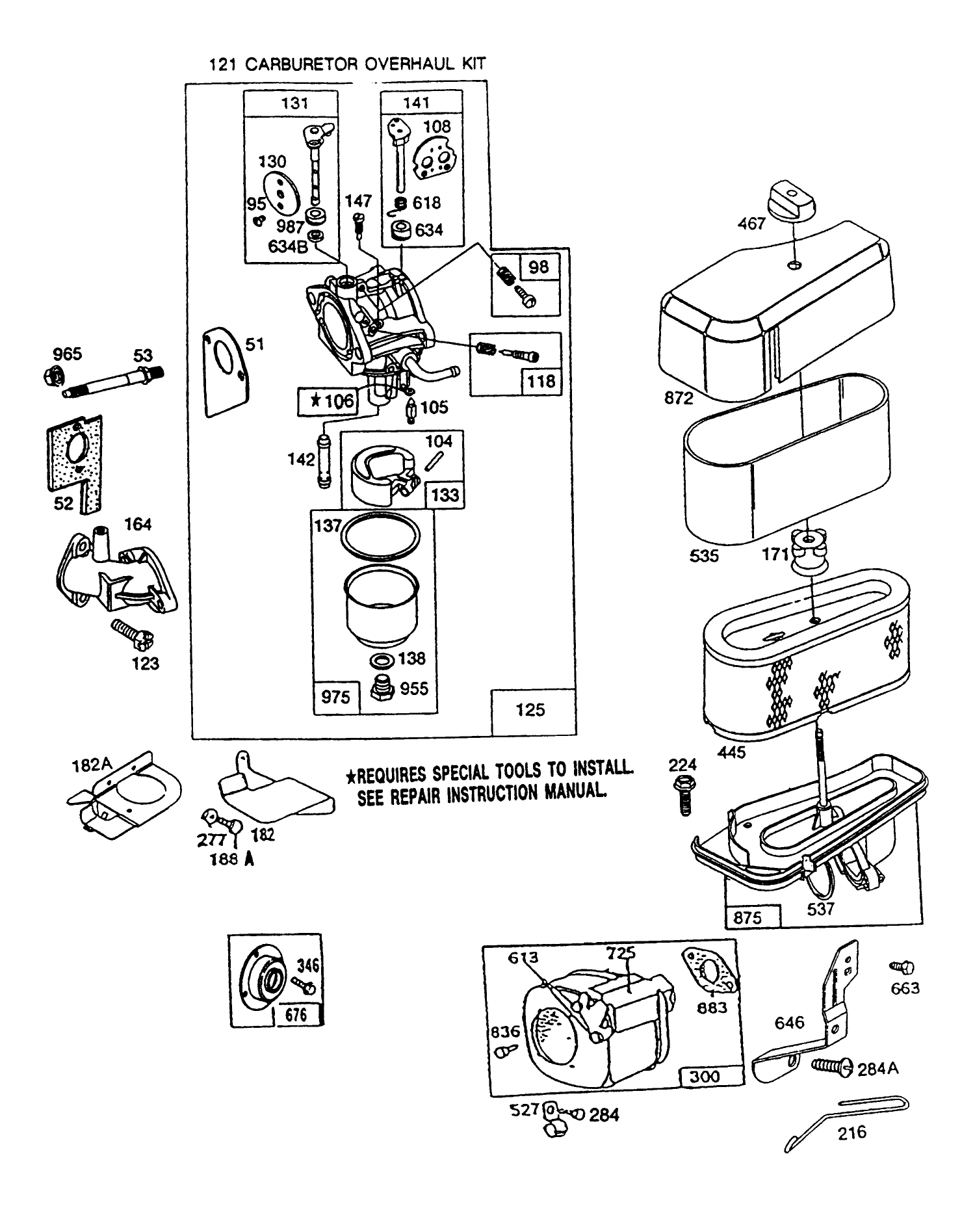Briggs & Stratton Model No. 286707-0119-01