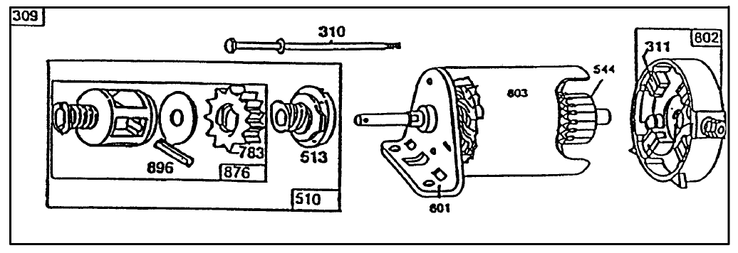 Starter-Briggs & Stratton No. 195707-0121-01