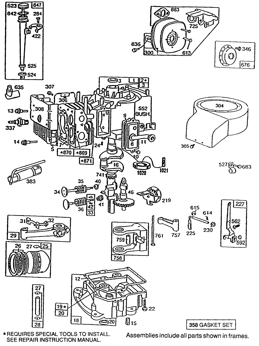 Briggs & Stratton Model No. 195707-0121-01