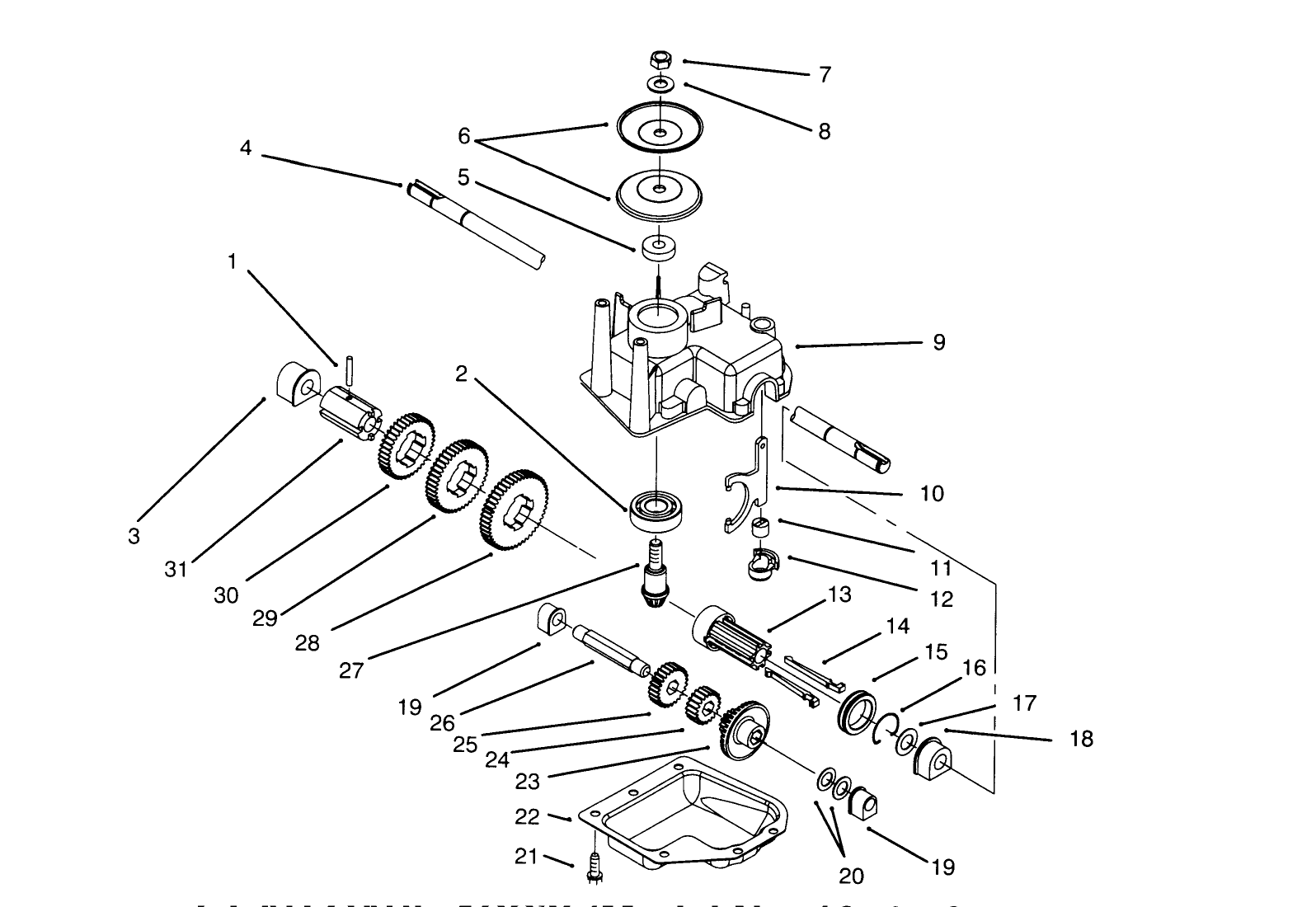 Gear Case Ass-Y (model No. 10515 & 10520)