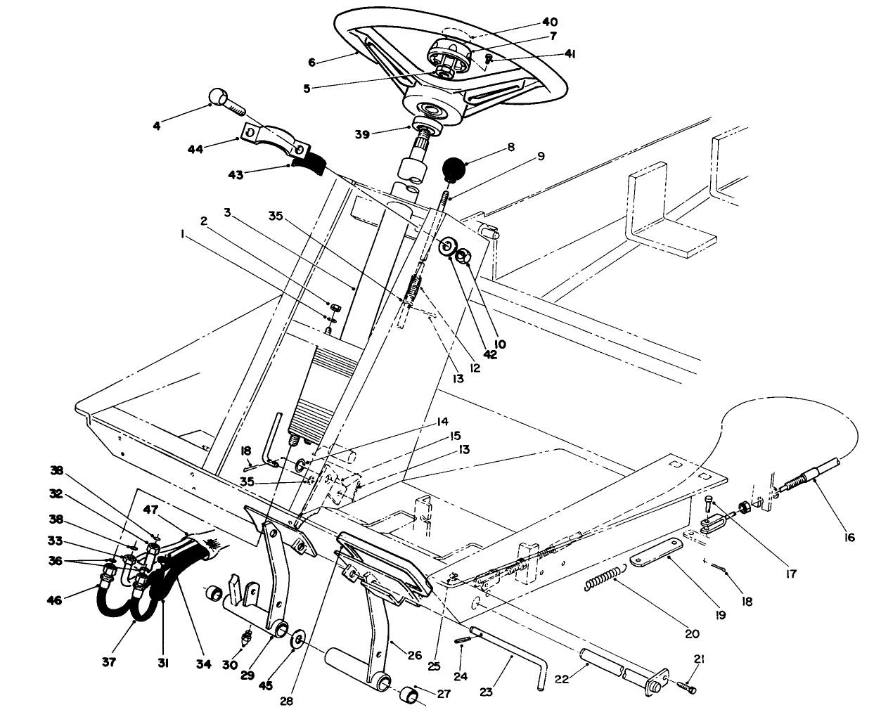 Power Steering & Brake Pedal Assembly