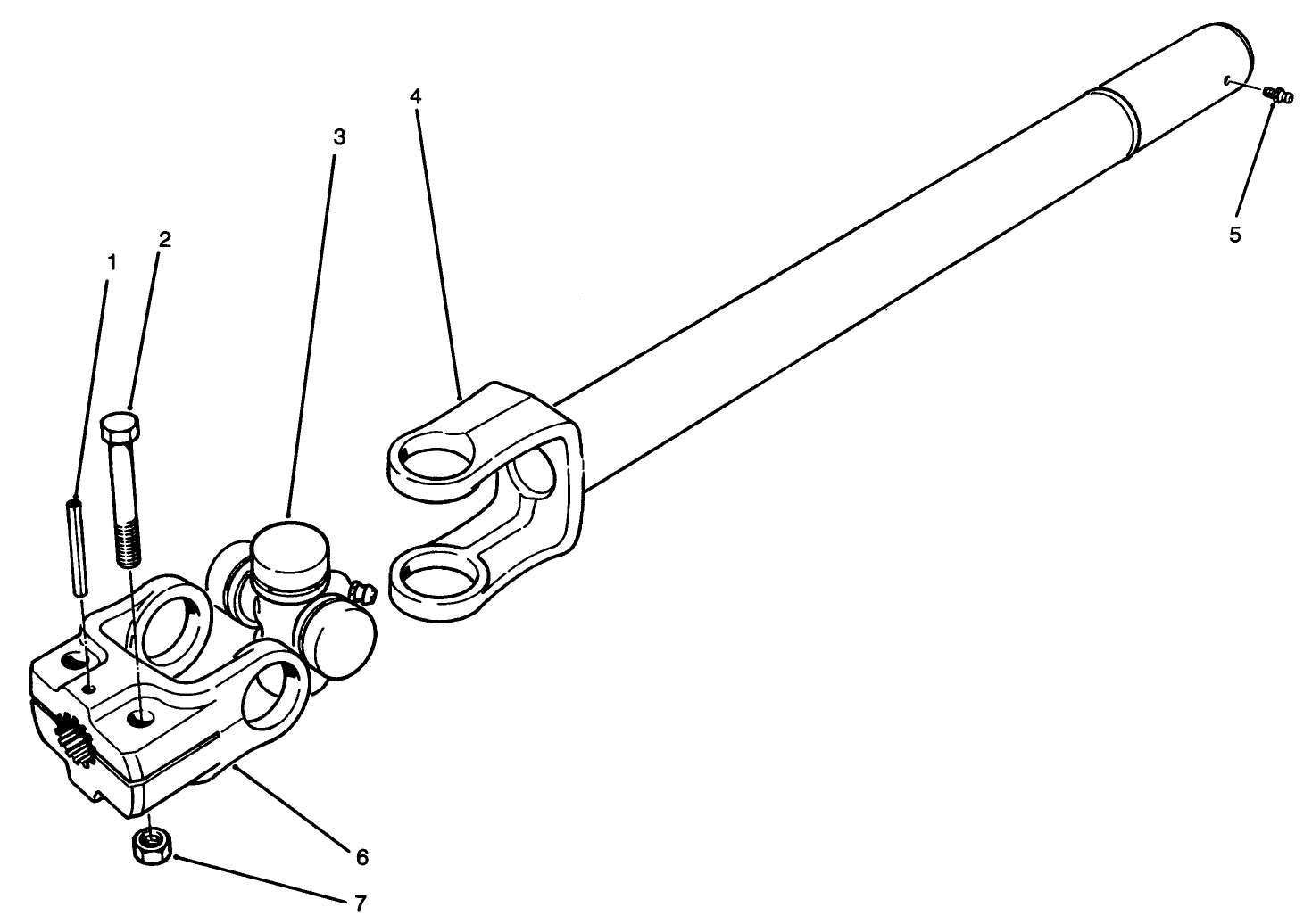 Full Time 4wd Drive Shaft Assy. No. 92-9075 (opt.)