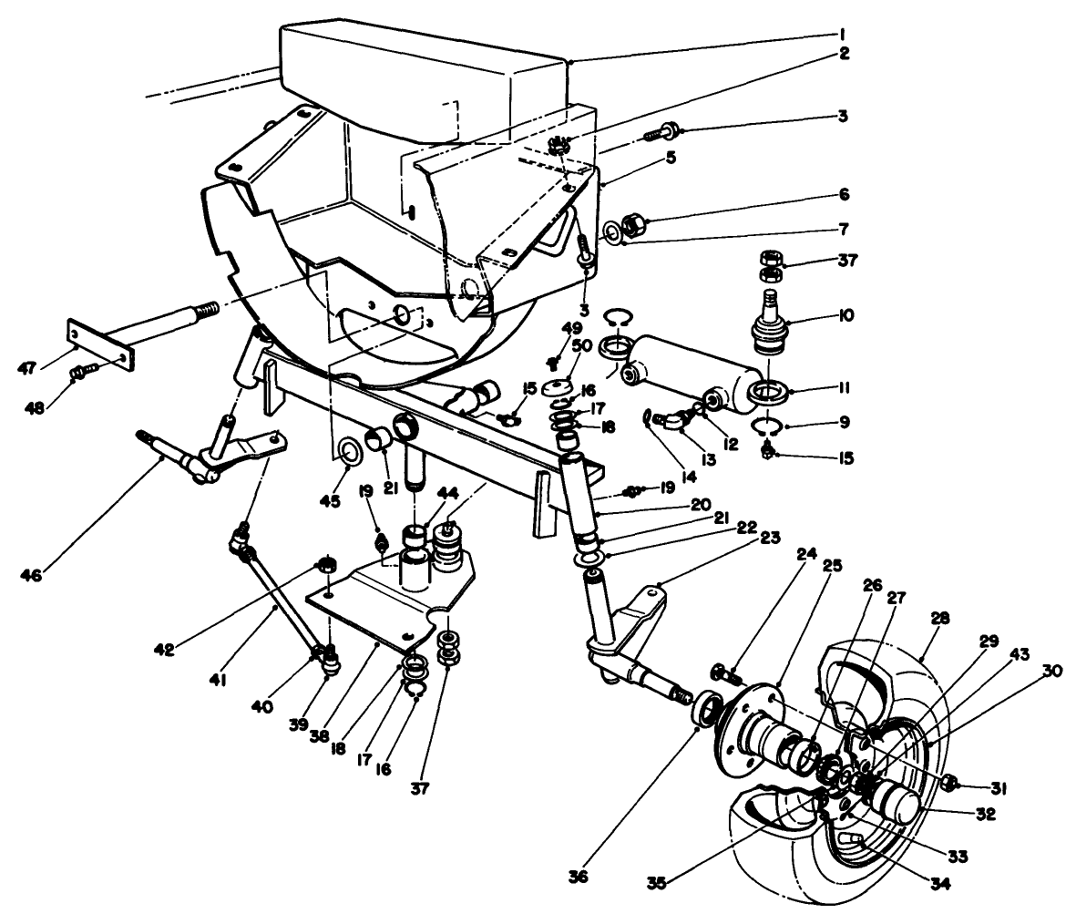 Rear Wheel & Axle Assembly