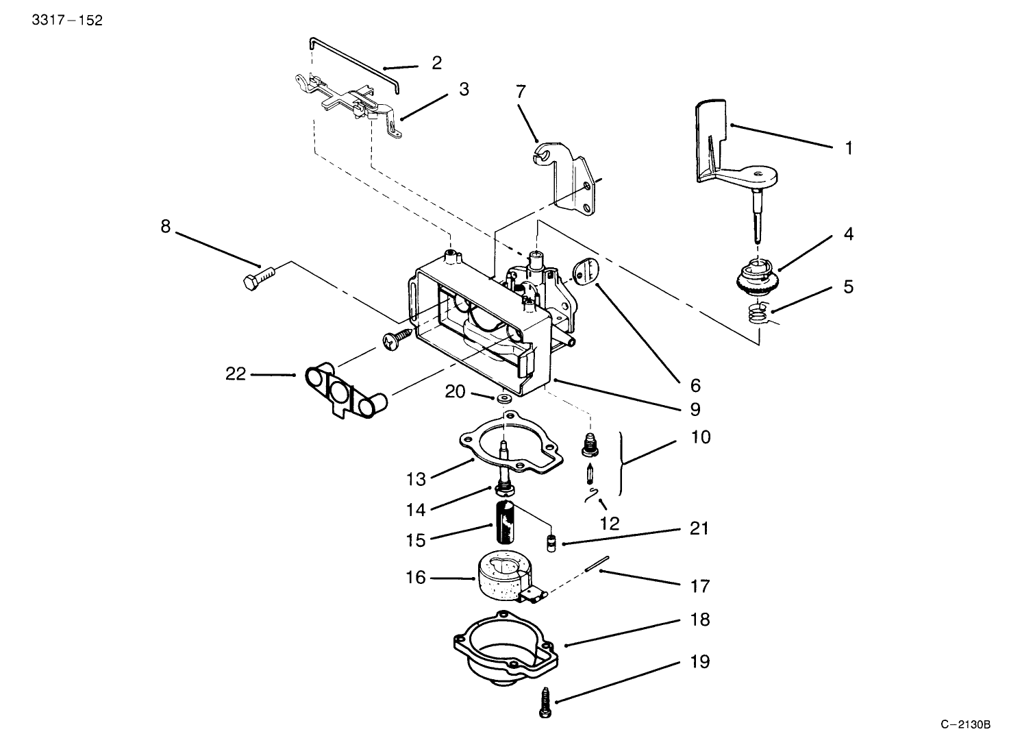Carburetor Assembly (model No. 20441 Only)