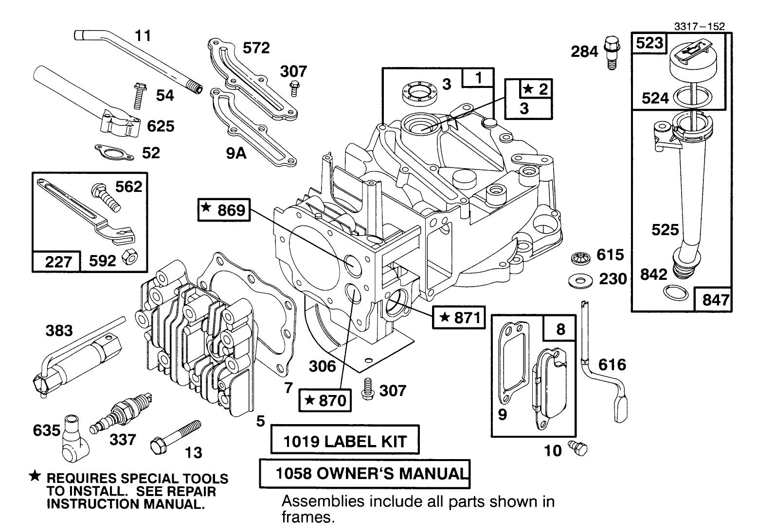 Engine Briggs & Stratton Model 127802-0640-01