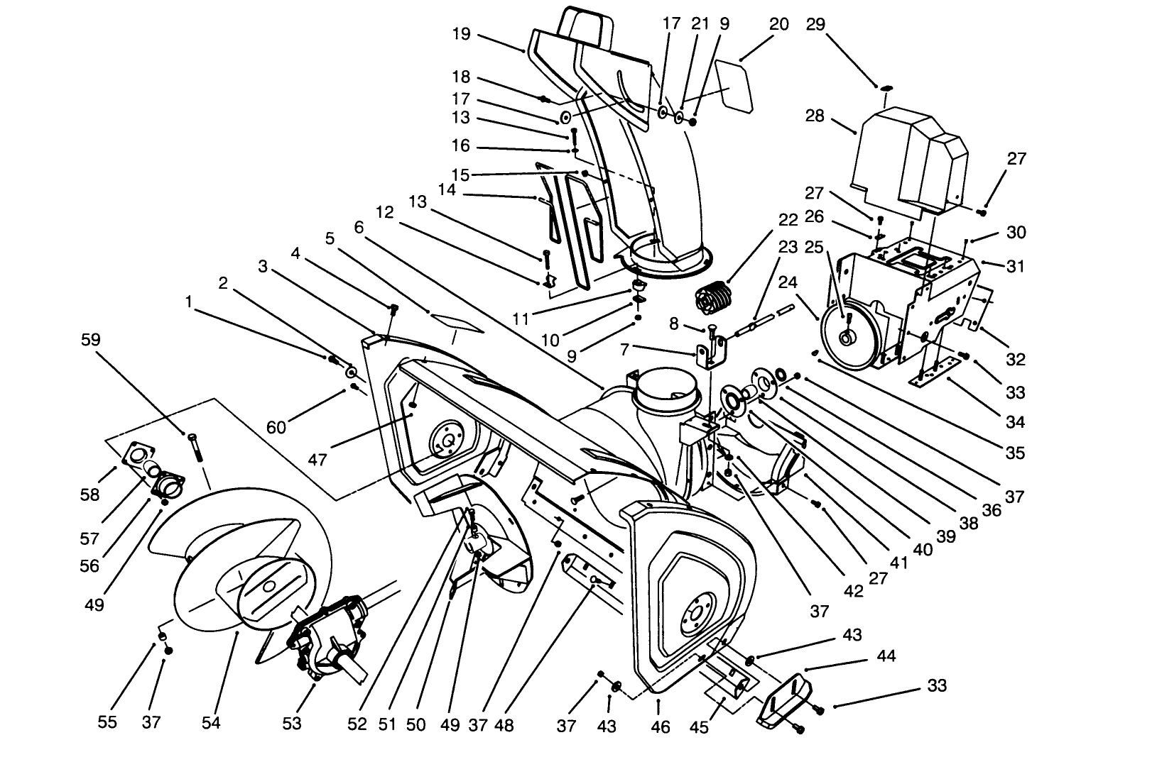 Housing & Chute Assembly