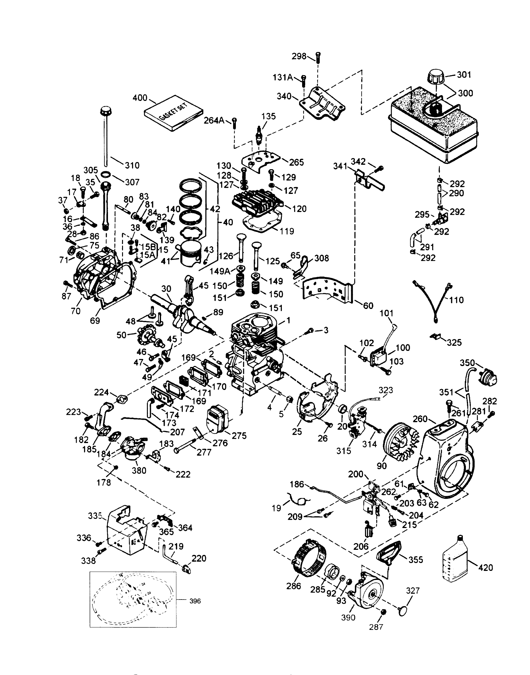 Engine Tecumseh Model Hmsk80-155386s (cont.)