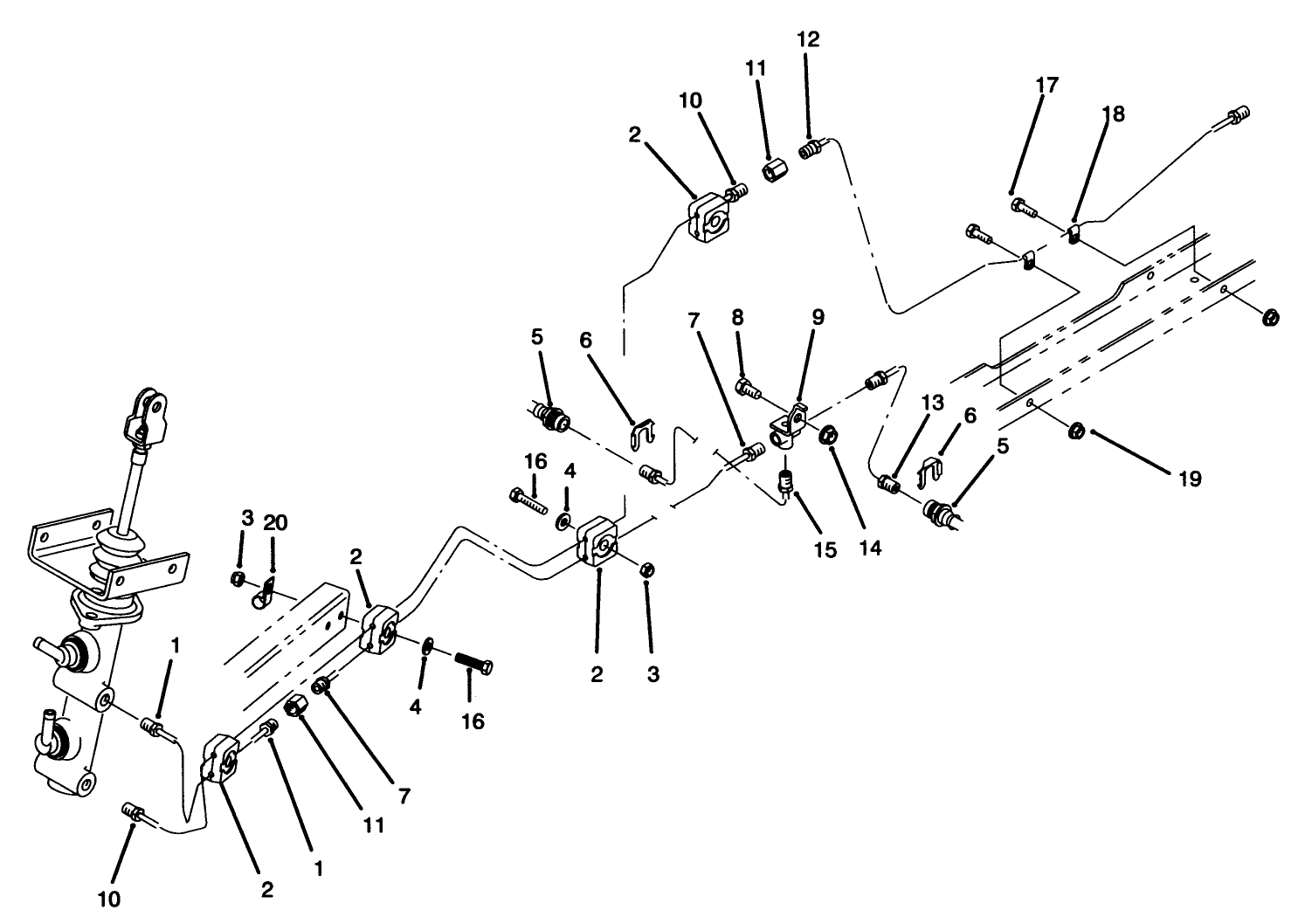 Hydraulic Brake Line Routing Assembly