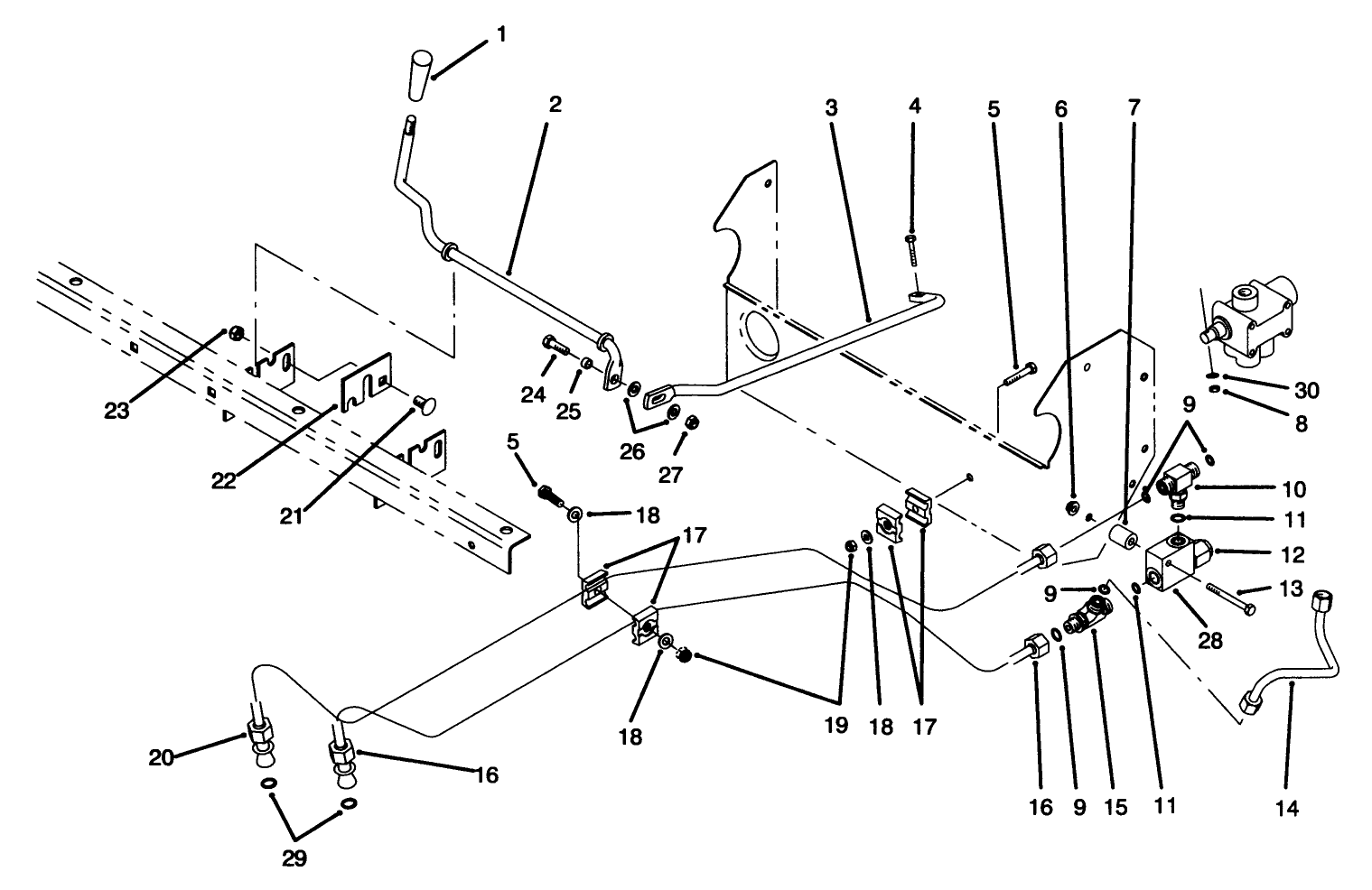 Lift Valve Linkage Assembly
