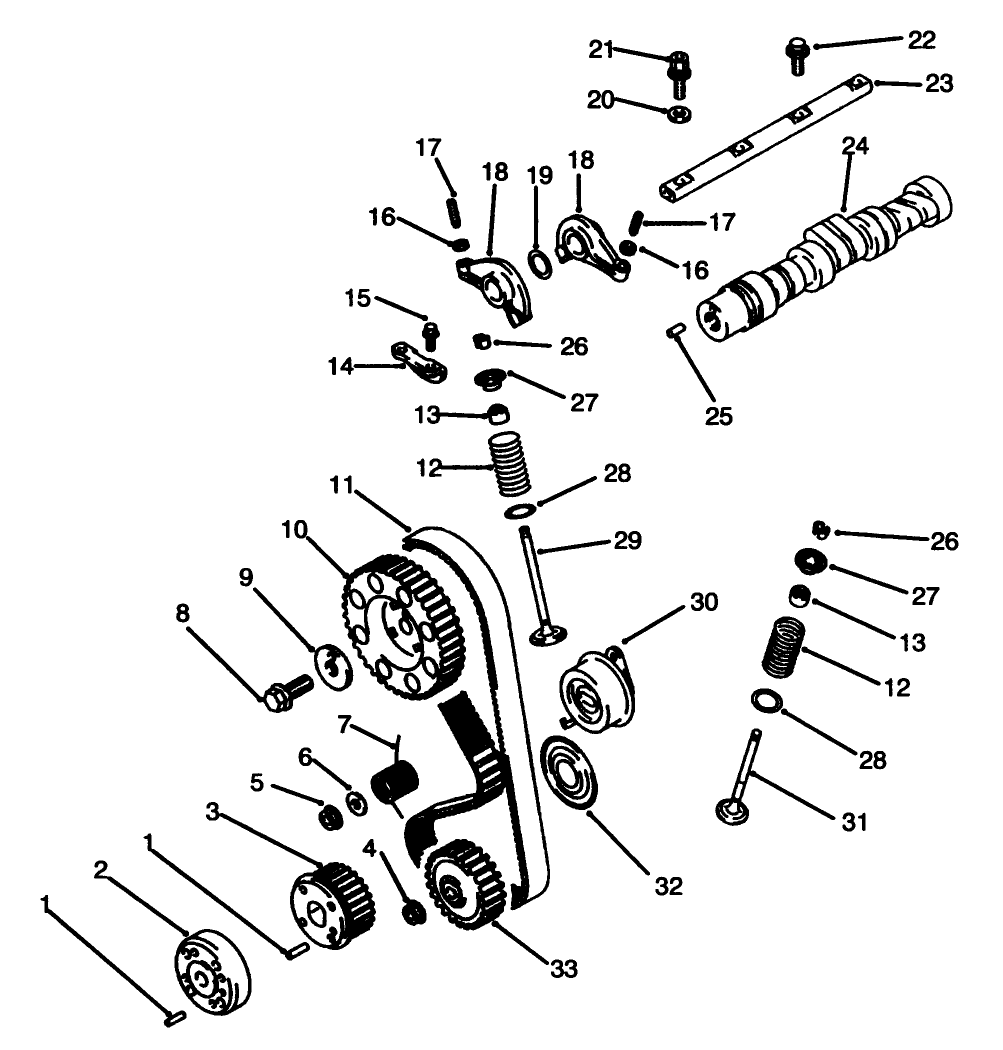 Camshaft & Valves Assembly