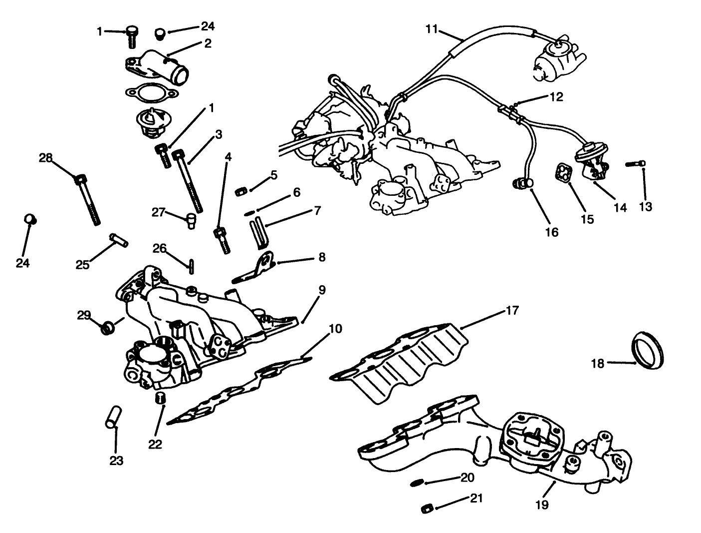 Exhaust & Intake Manifold Assembly