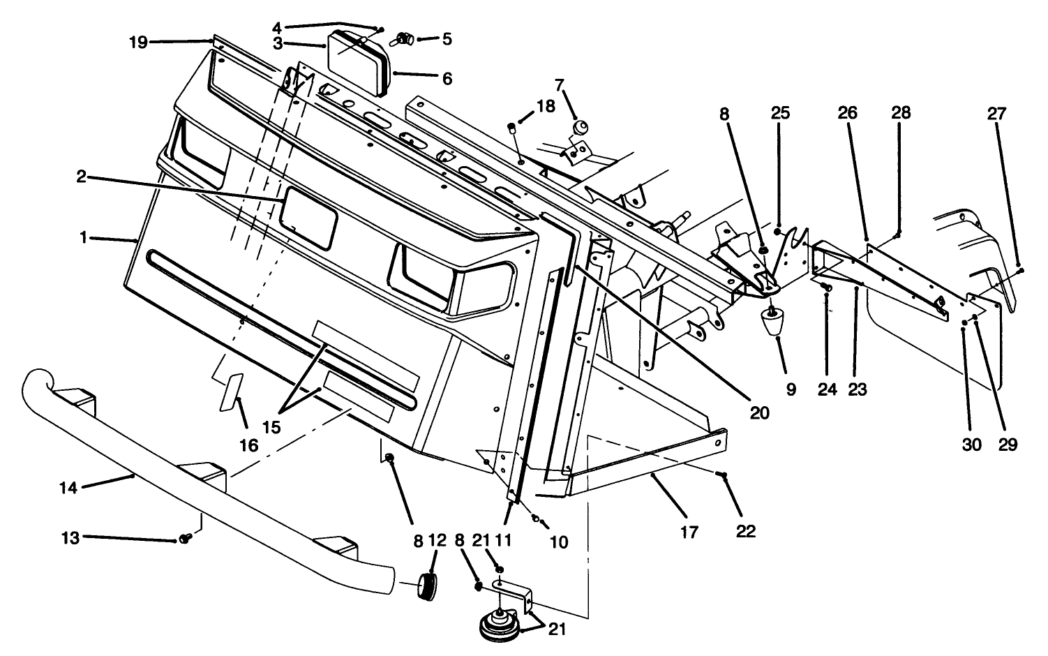 Front Bumper & Hood Assembly