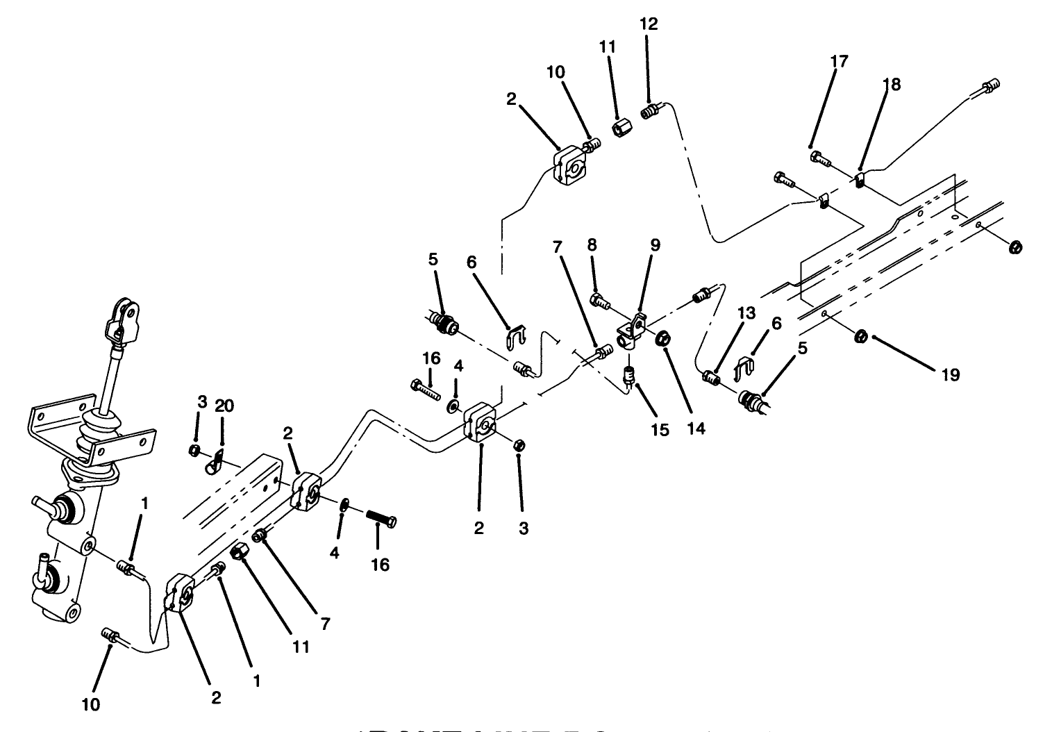 Hydraulic Brake Line Routing Assembly