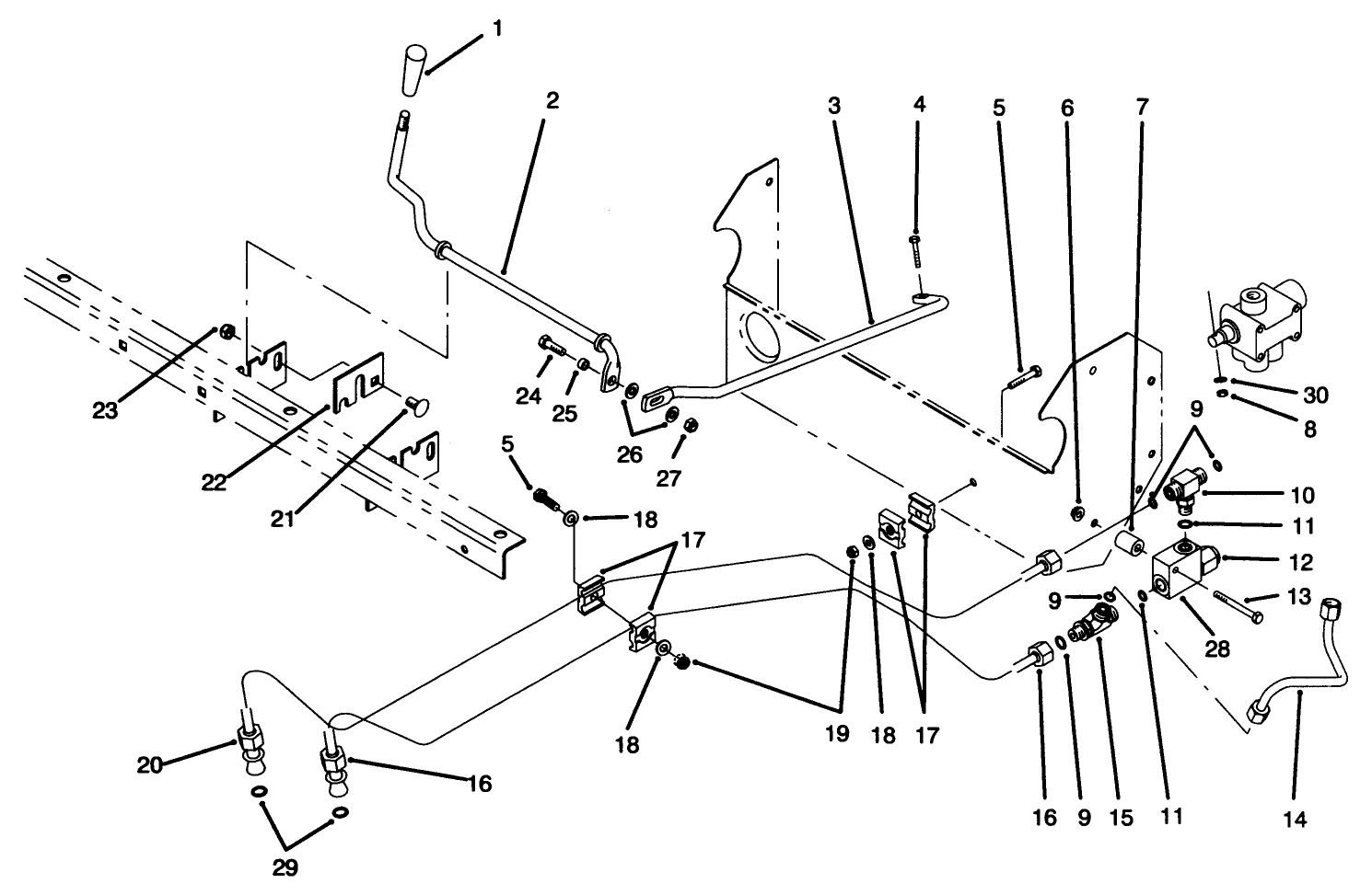 Lift Valve Linkage Assembly