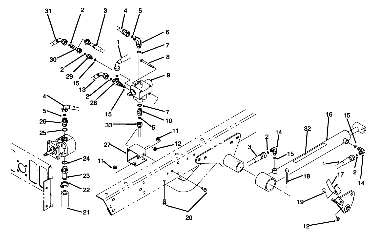 Lift Valve & Cylinder Assembly