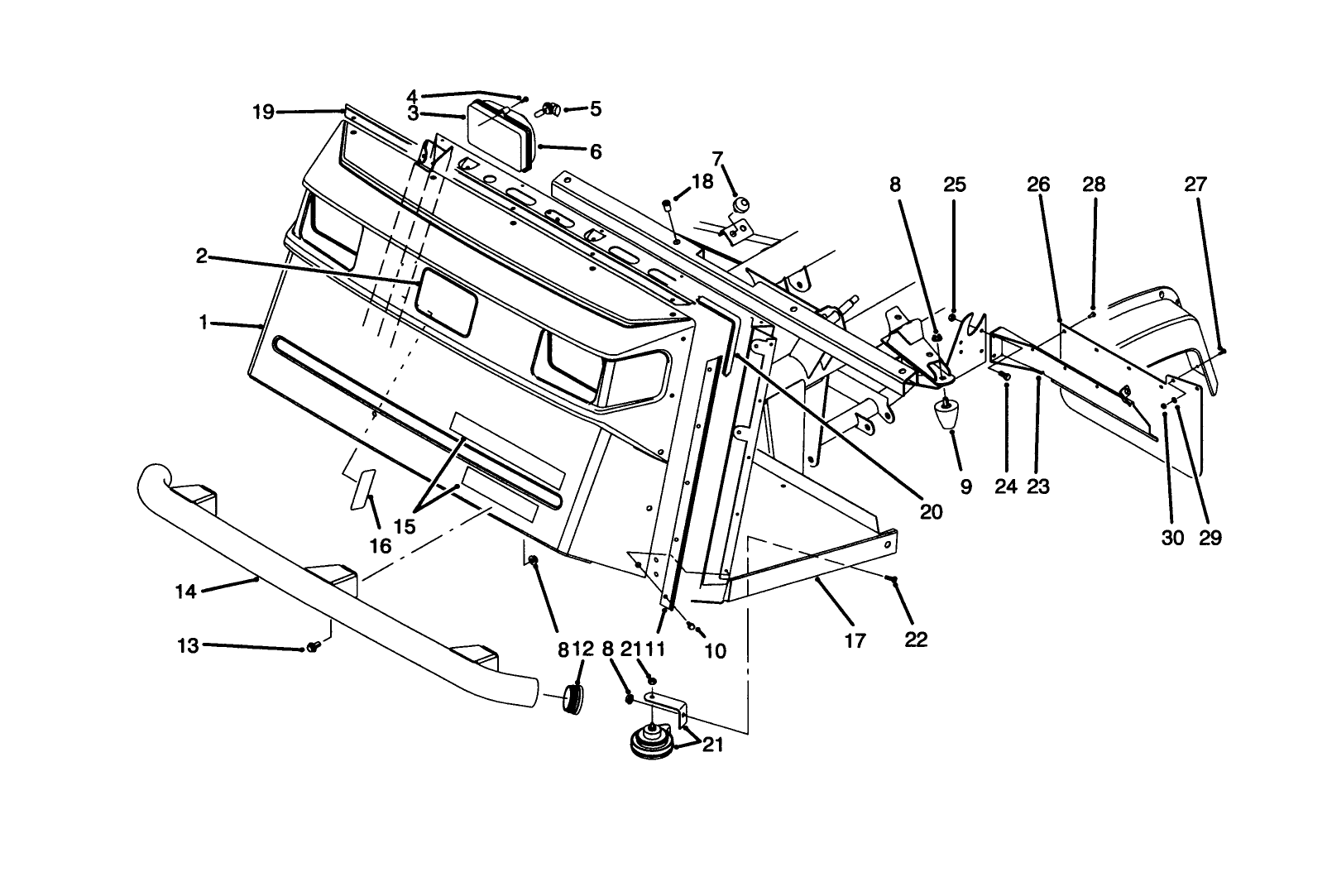 Front Bumper & Hood Assembly