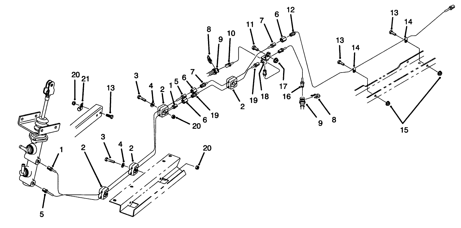 Hydraulic Brake Line Routing Assembly