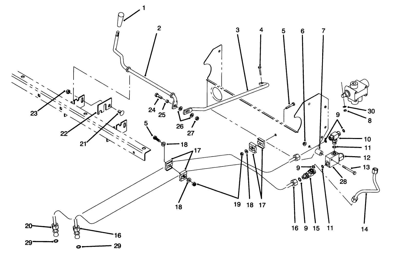 Lift Valve Linkage Assembly