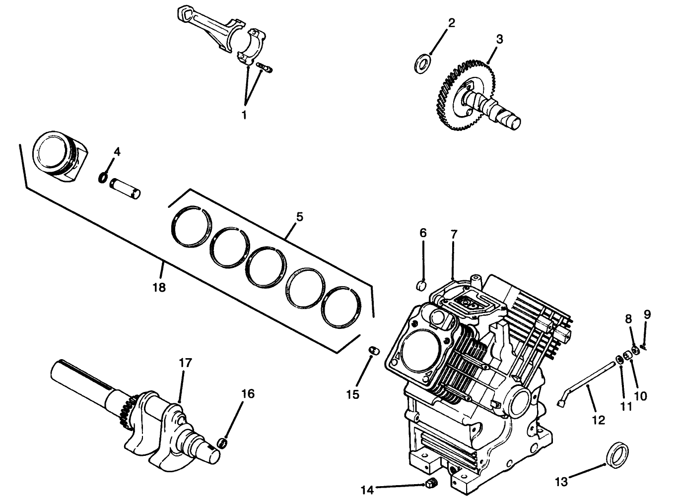 Engine Kohler Model Ch22s Spec. No. 66513