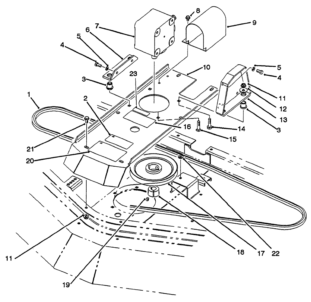 Gear Box & Mount Assembly