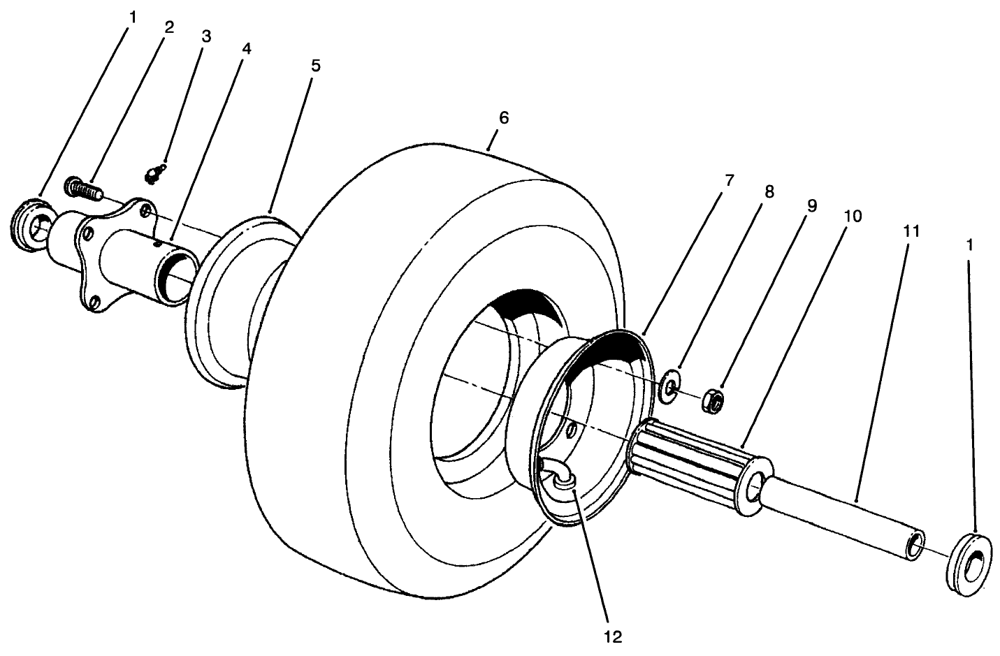 Pneumatic Tire & Wheel Assembly (optional)