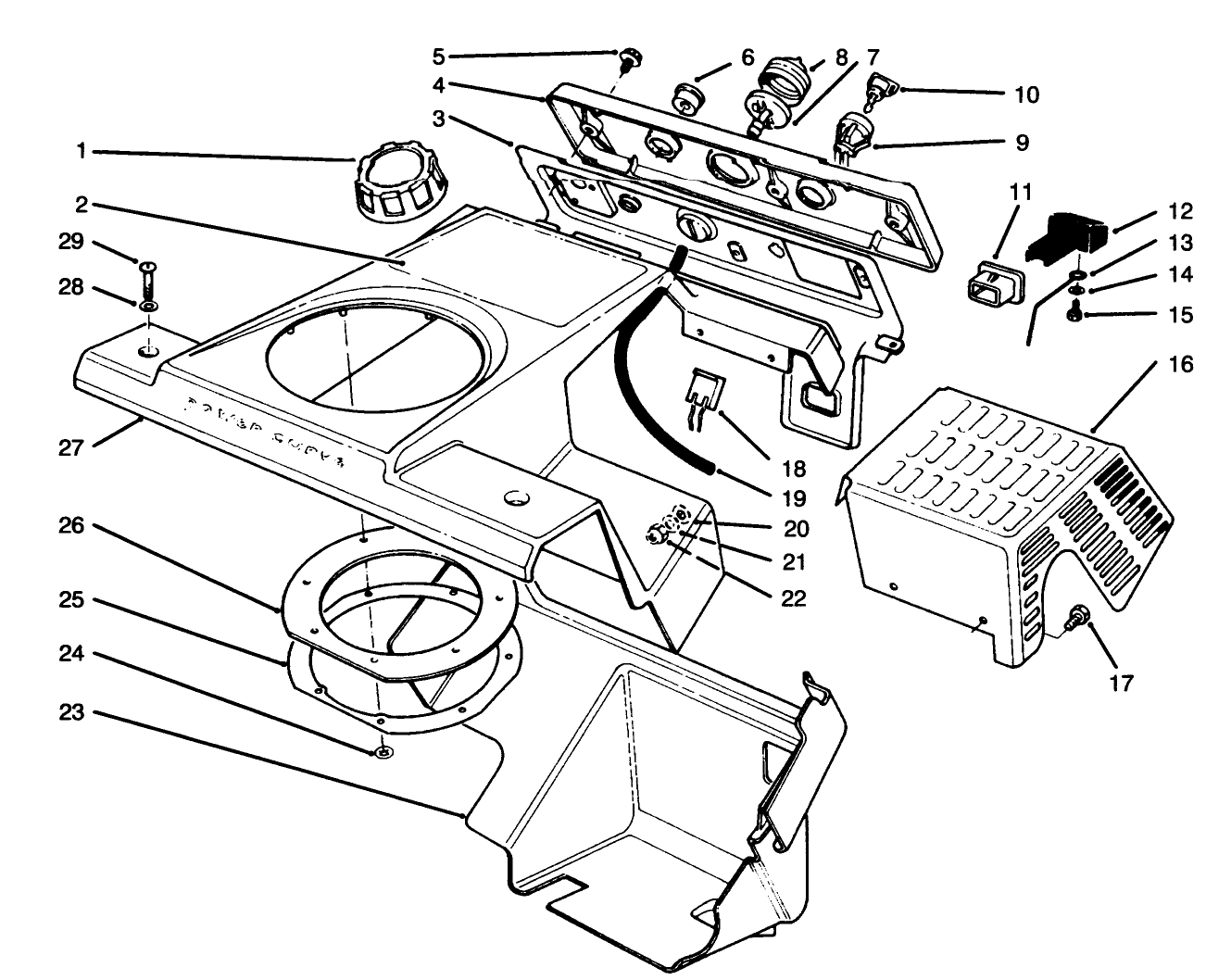 Control Panel & Shrouding Assembly