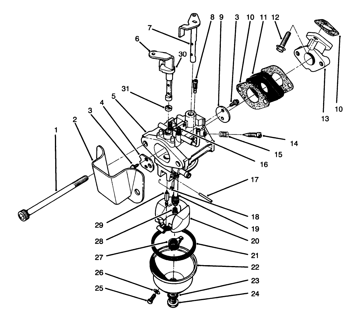 Carburetor Assembly Model No. 47ps5-4