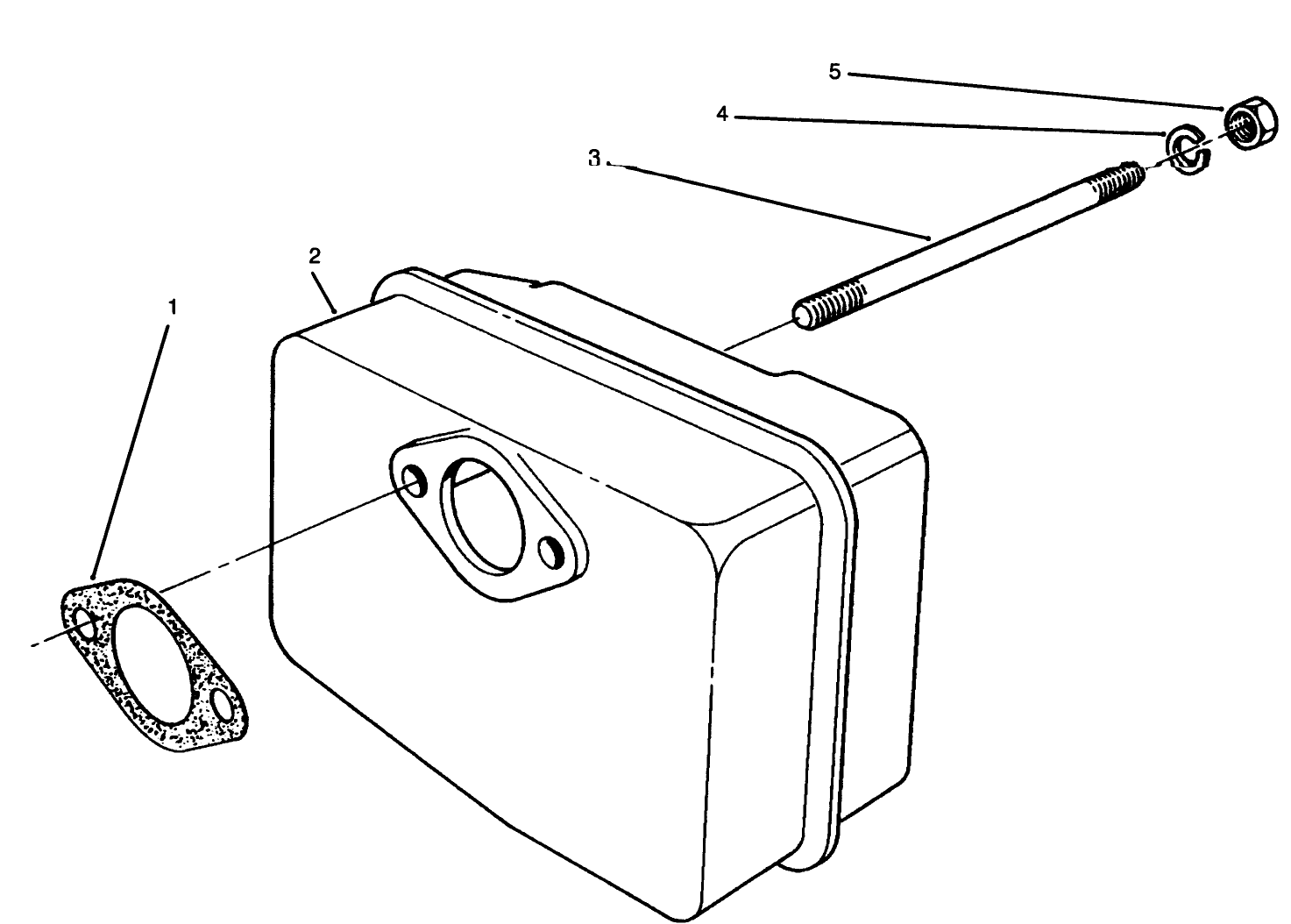 Muffler Assembly Model No. 47ps5-4