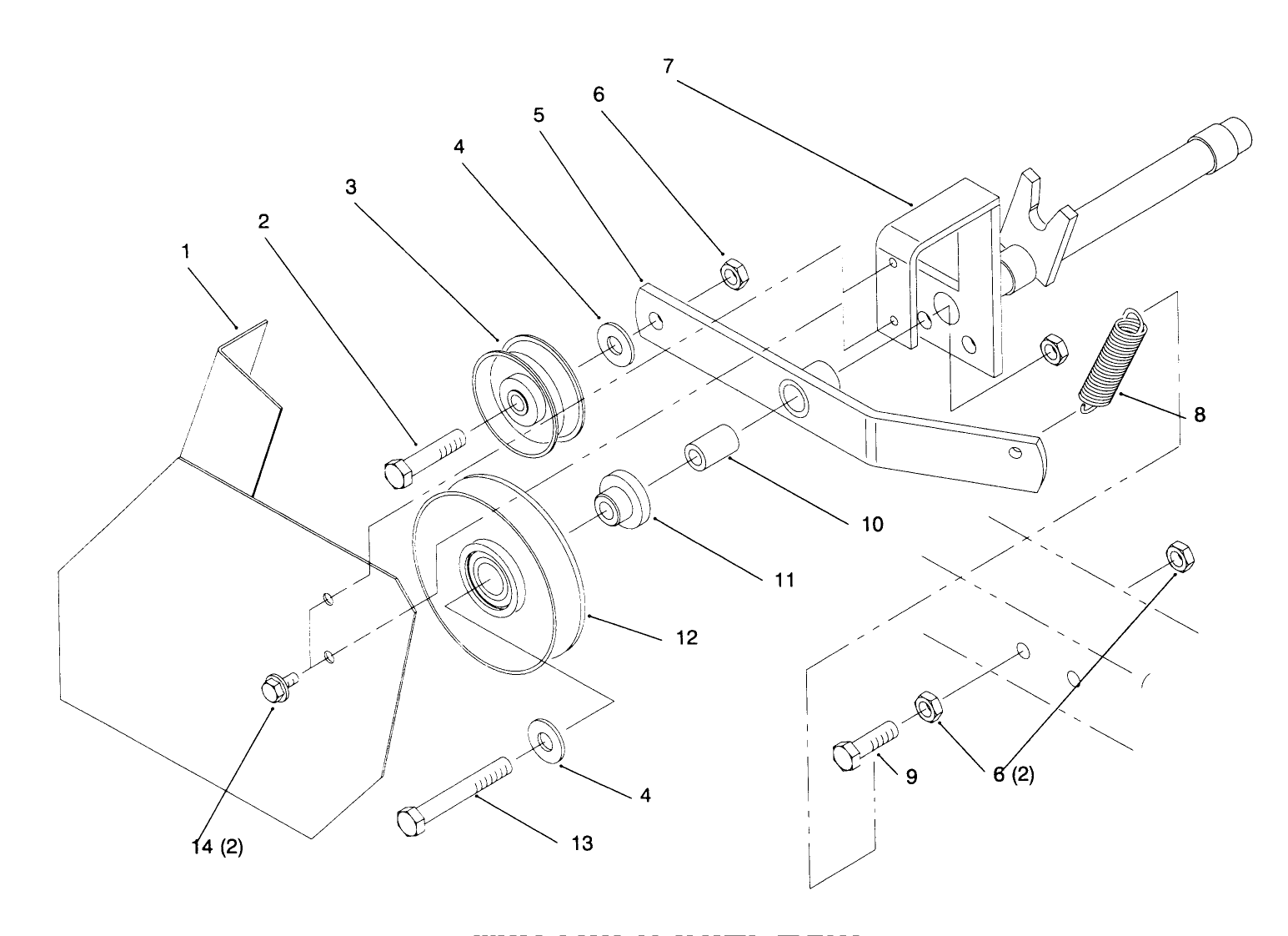 Mid Hitch Idler Asm