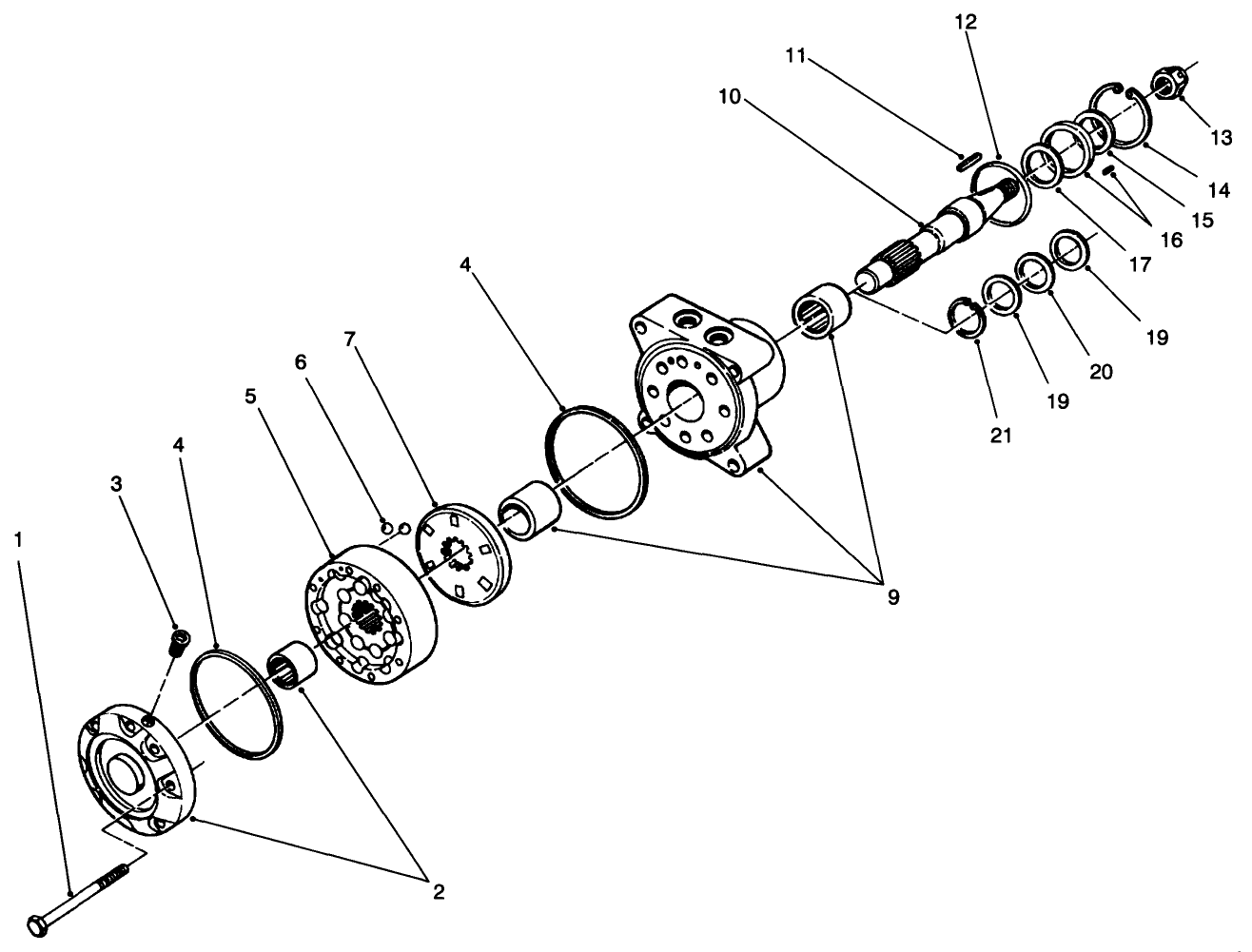 Hydraulic Drive Motor Assembly No. 66-5291