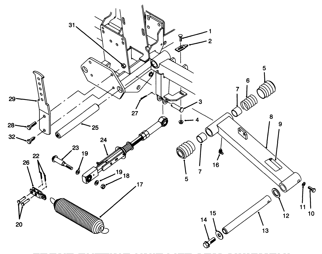 Front Cutting Unit Lift Arm Assembly