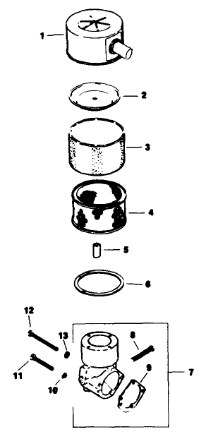 Air Intake Engine Kohler Model No. M16qs Spec No. 711563