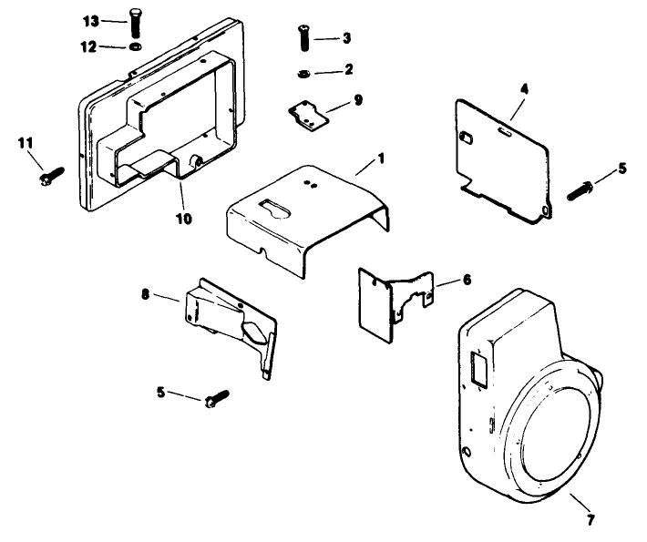 Baffles & Shroud-Engine Kohler Model No. M16qs Spec No. 711563