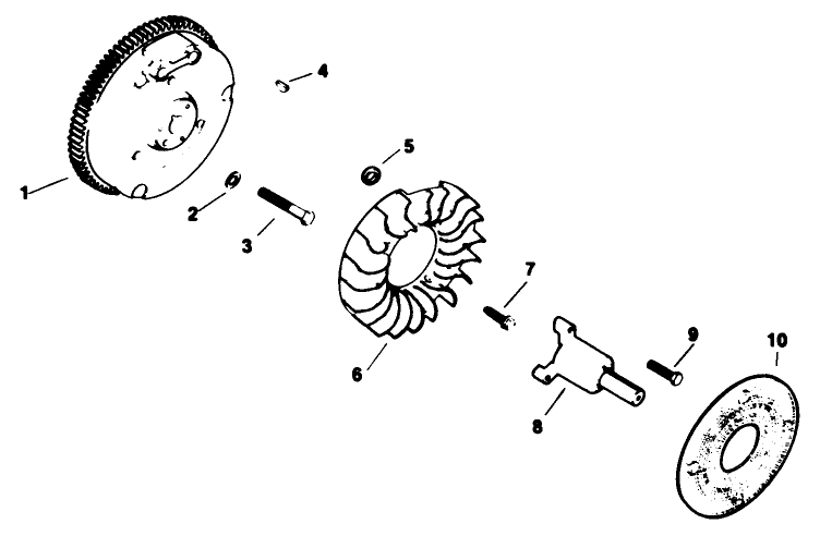 Flywheel-Engine Kohler Model No. M16qs Spec No. 711563
