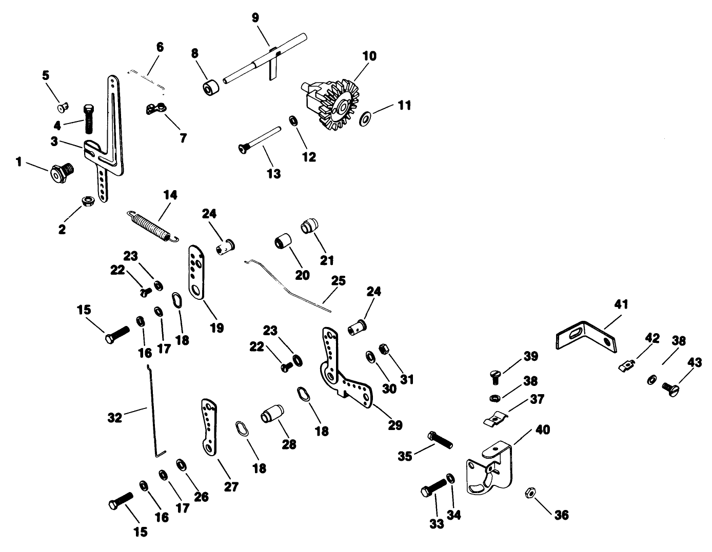 Governor-Engine Kohler Model No. M16qs Spec No. 711563