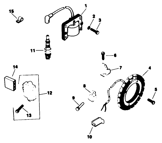 Ignition-Engine Kohler Model No. M16qs Spec No. 711563