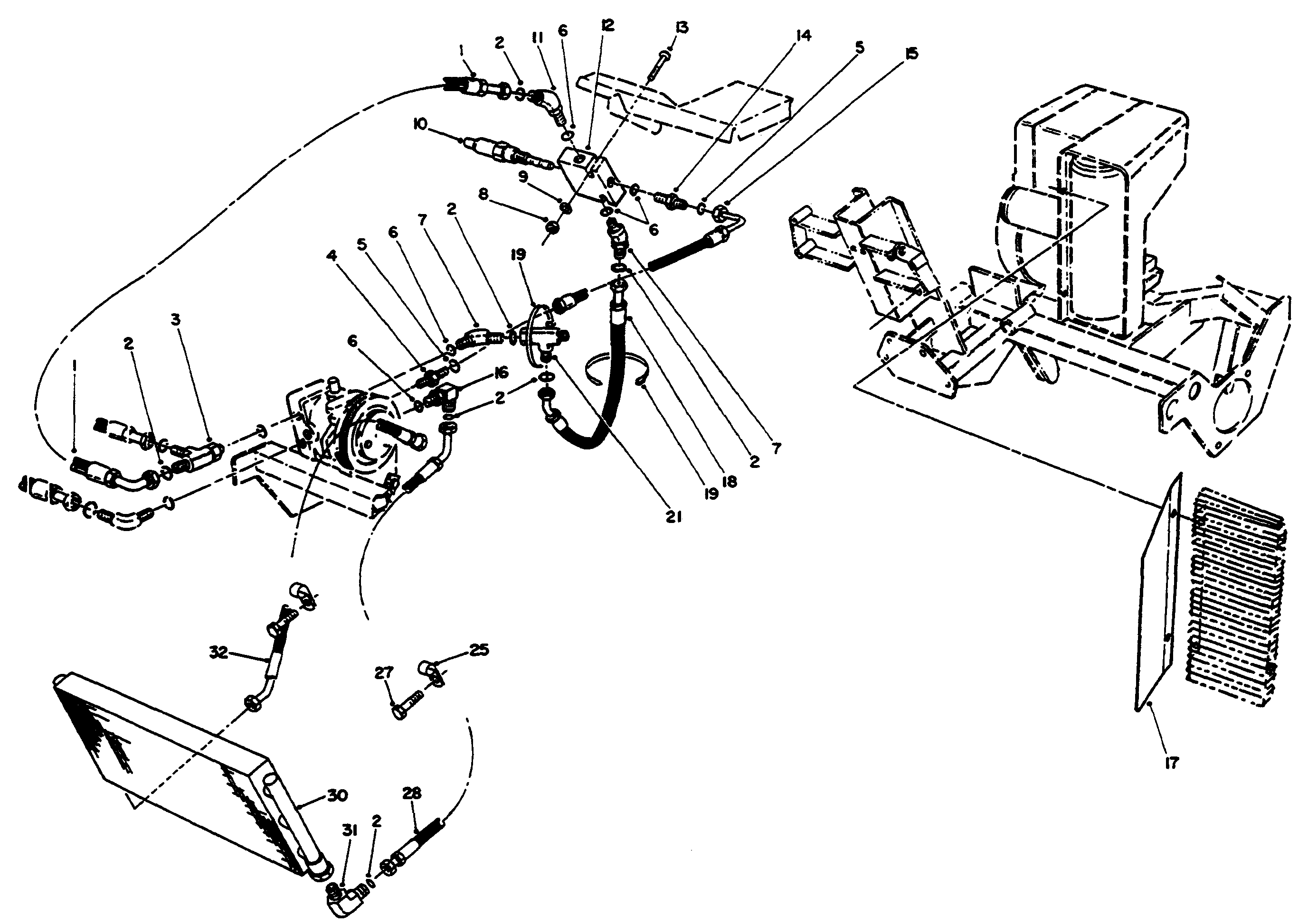 Hydraulic Oil Cooler Assembly