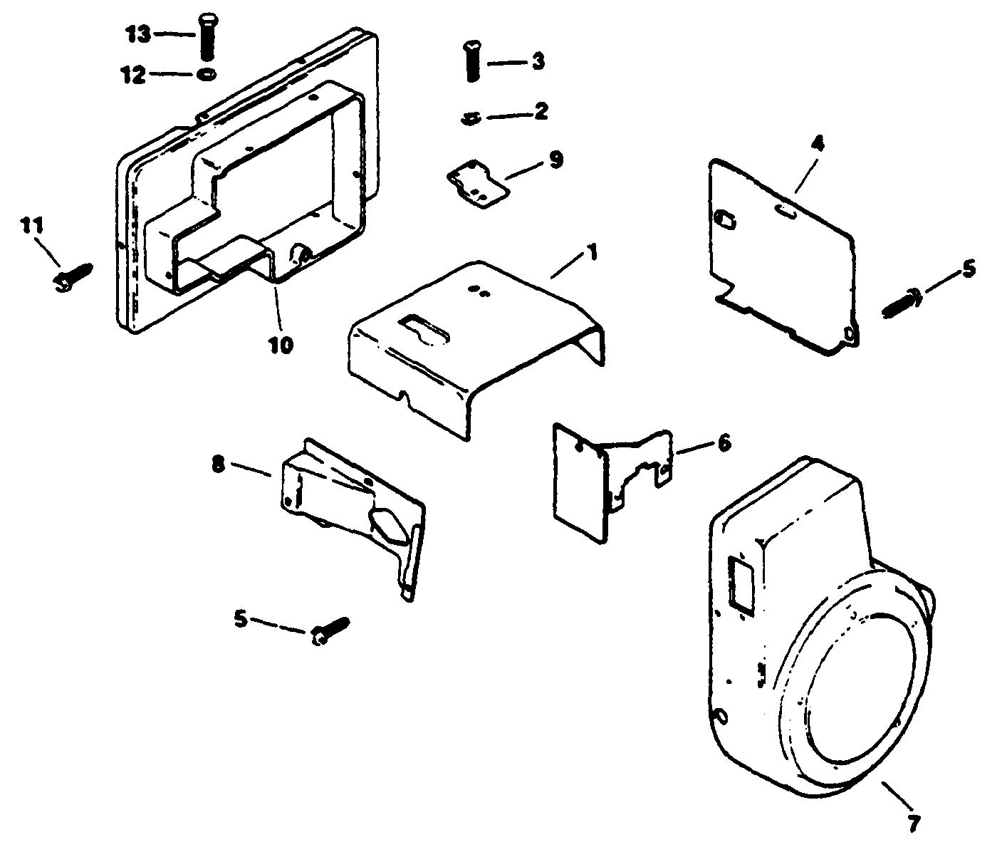 Baffles & Shroud-Engine Kohler Model No. M16qs Spec No. 711563