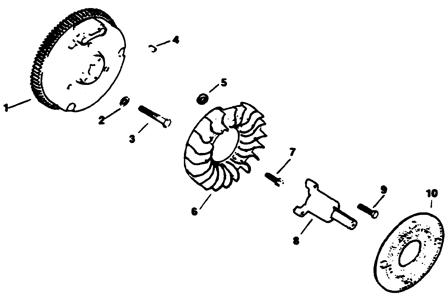 Flywheel-Engine Kohler Model No. M16qs Spec No. 711563