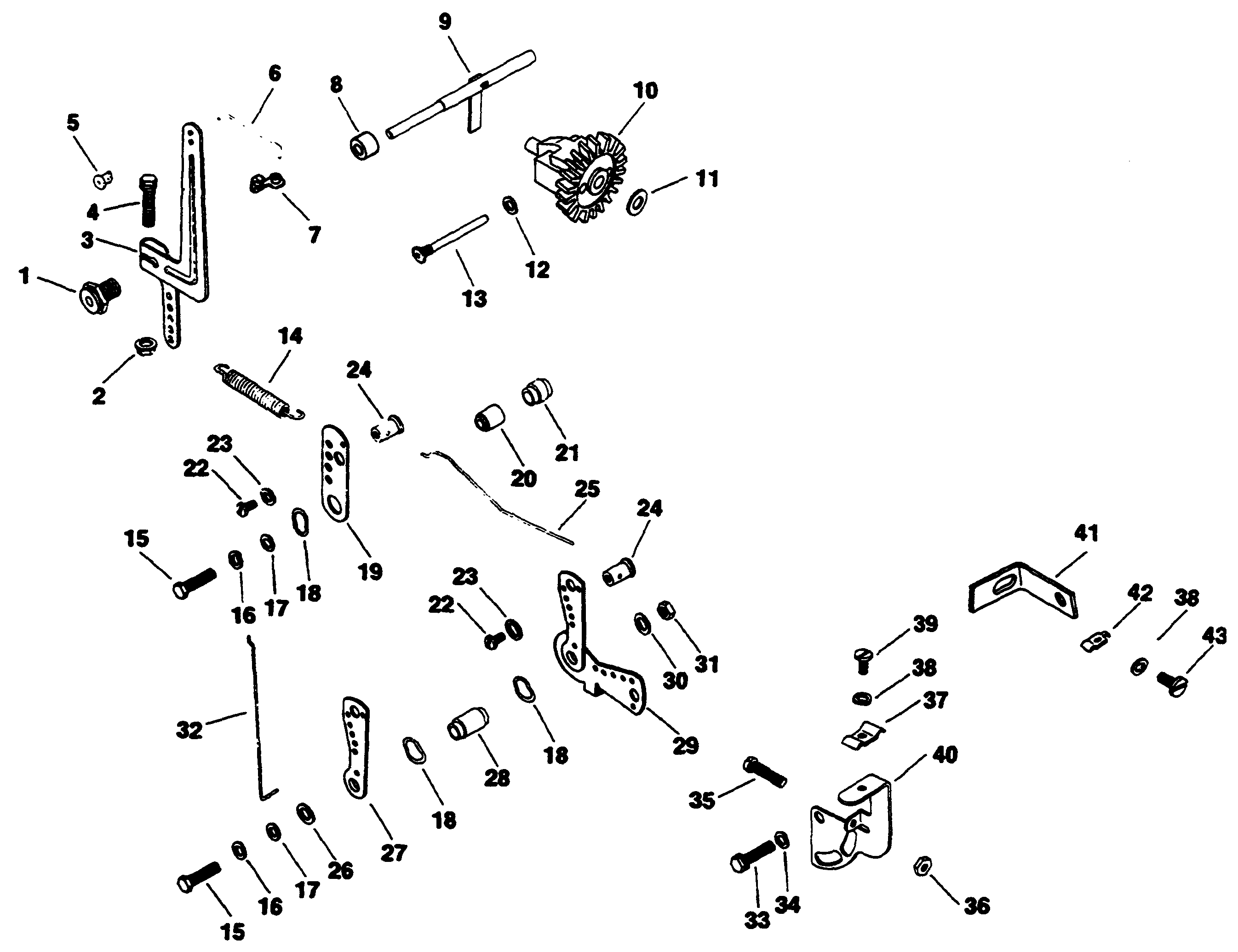 Governor-Engine Kohler Model No. M16qs Spec No. 711563
