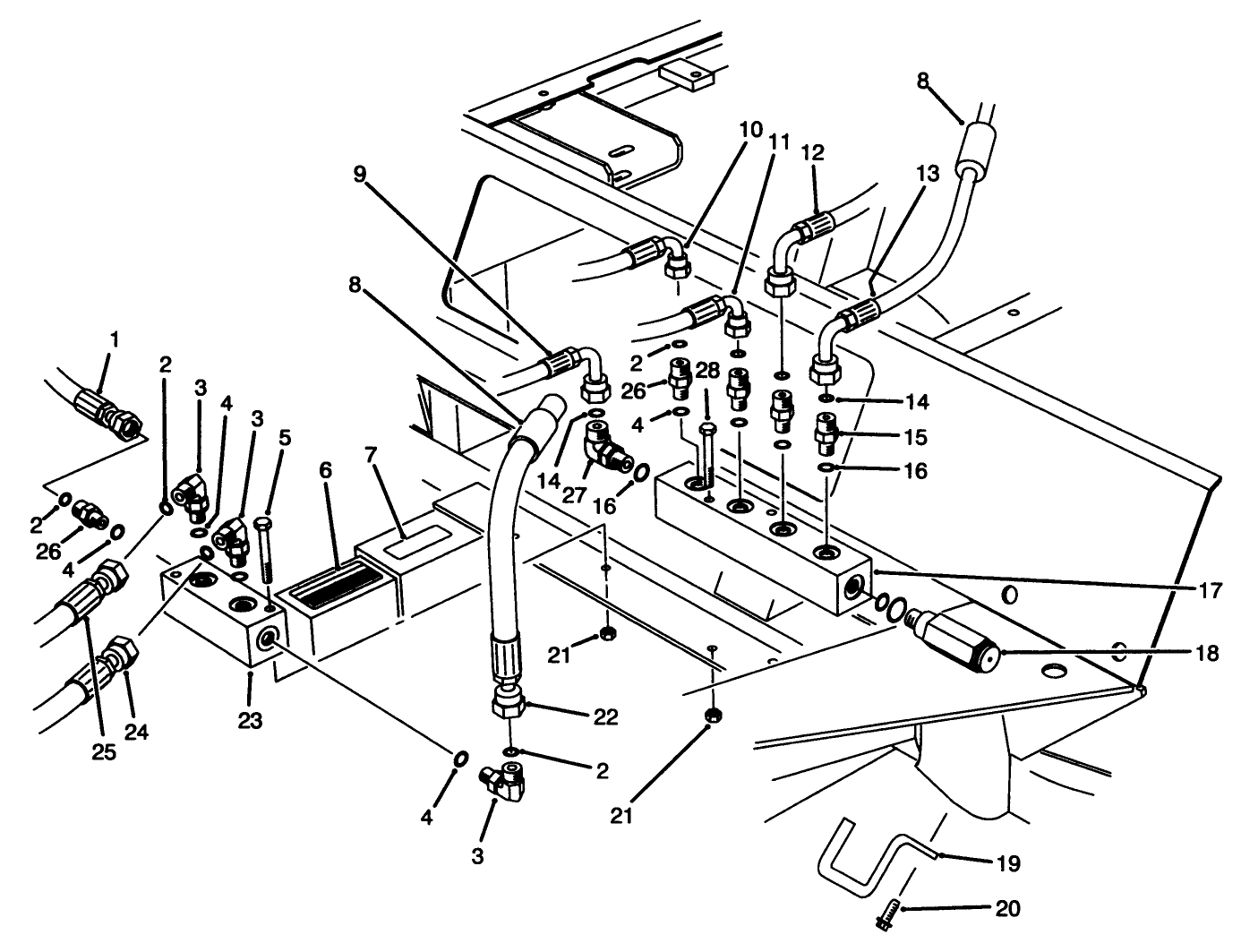 Front Hydraulic Manifolds