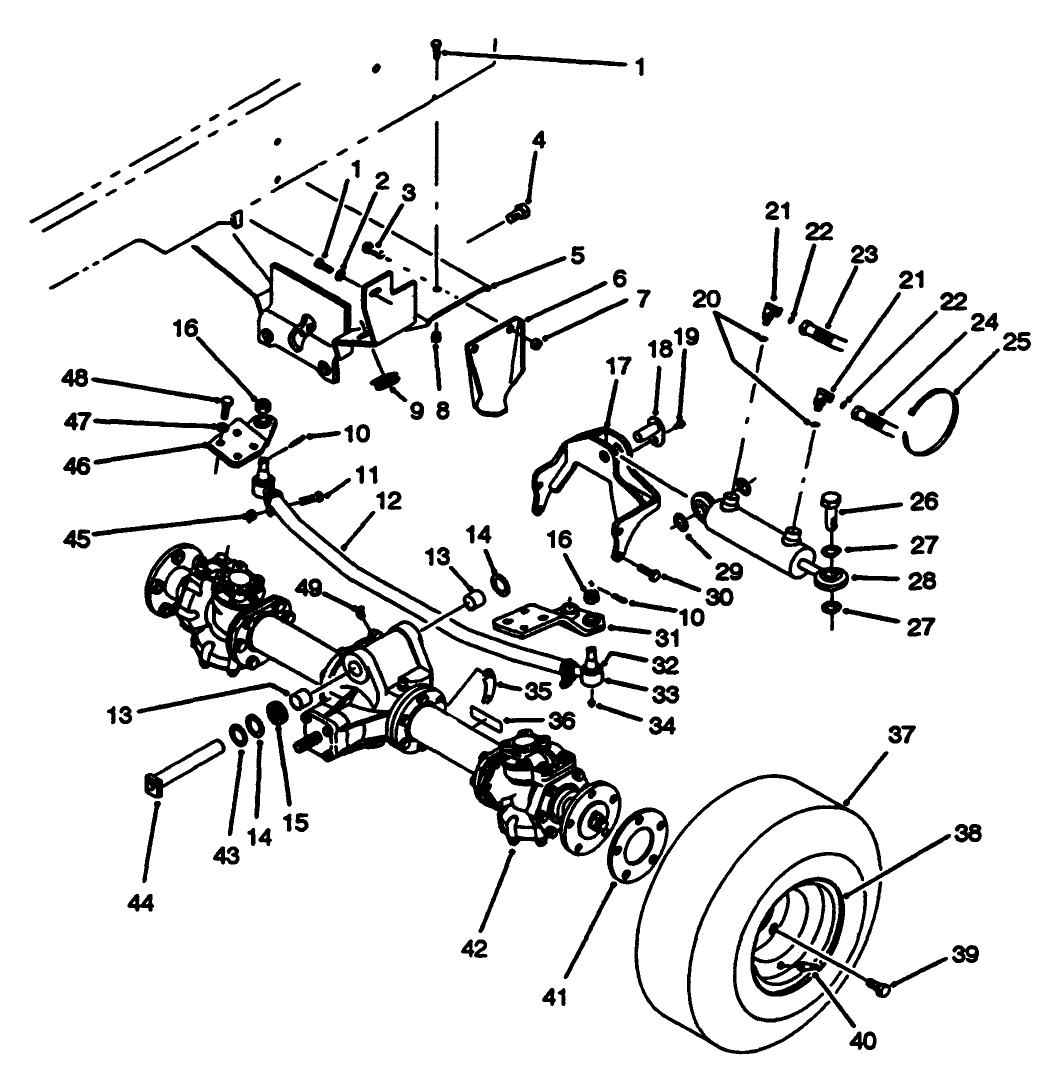 Rear Axle Installation Assembly