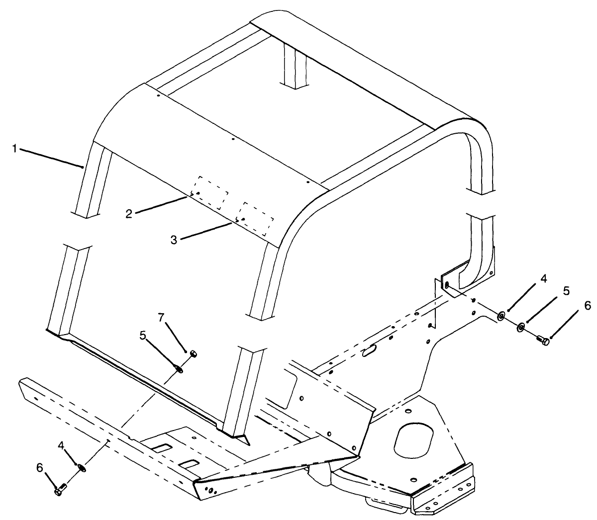 Roll Over Protection System (rops) Assembly