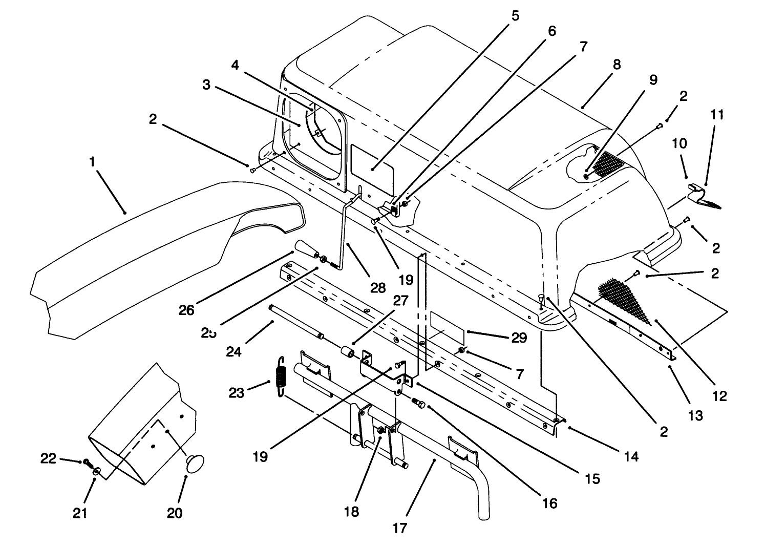 Hopper & Chute Assembly