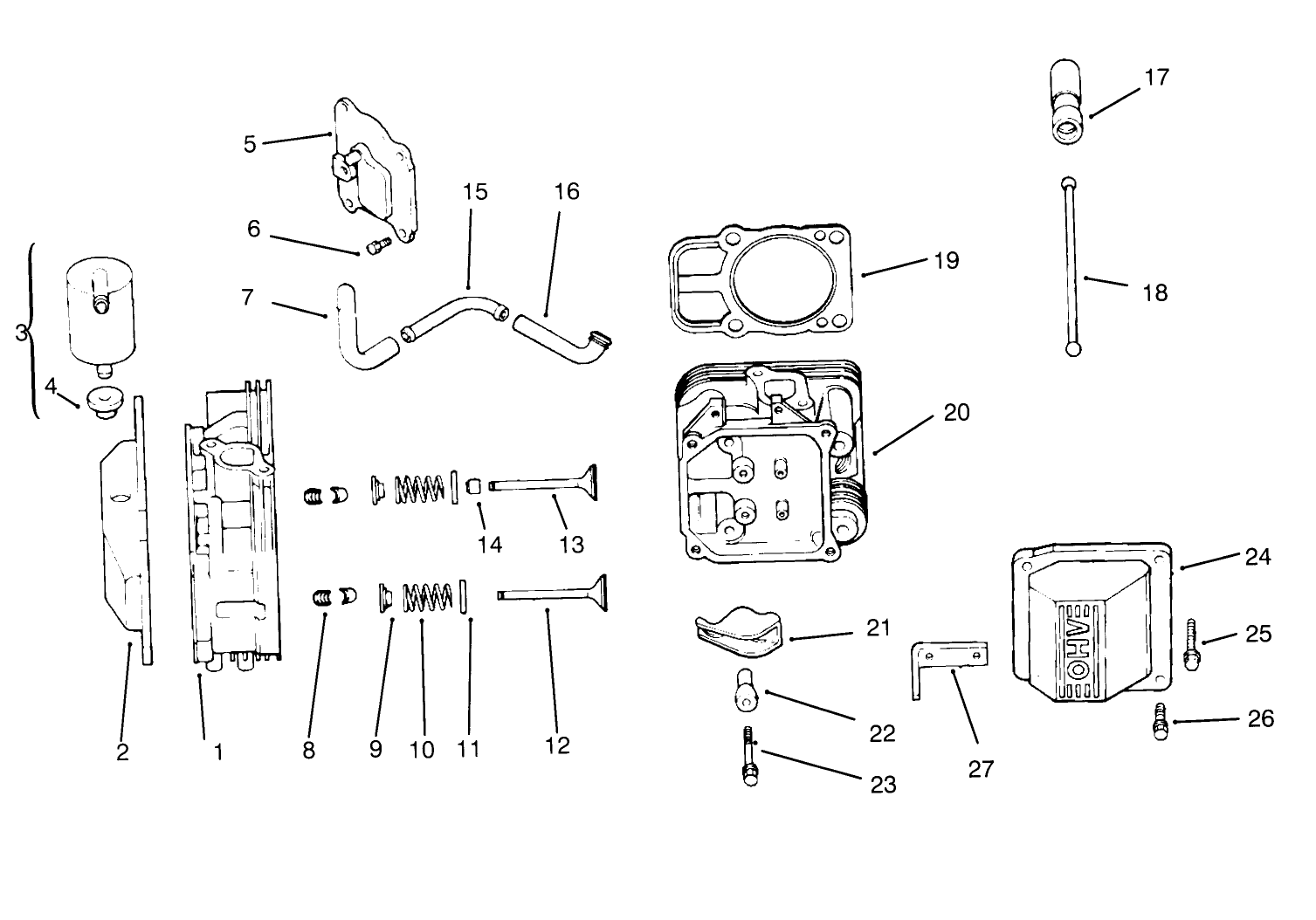 Head/valve/breather (kohler Engine Cv16s-Ps61514)