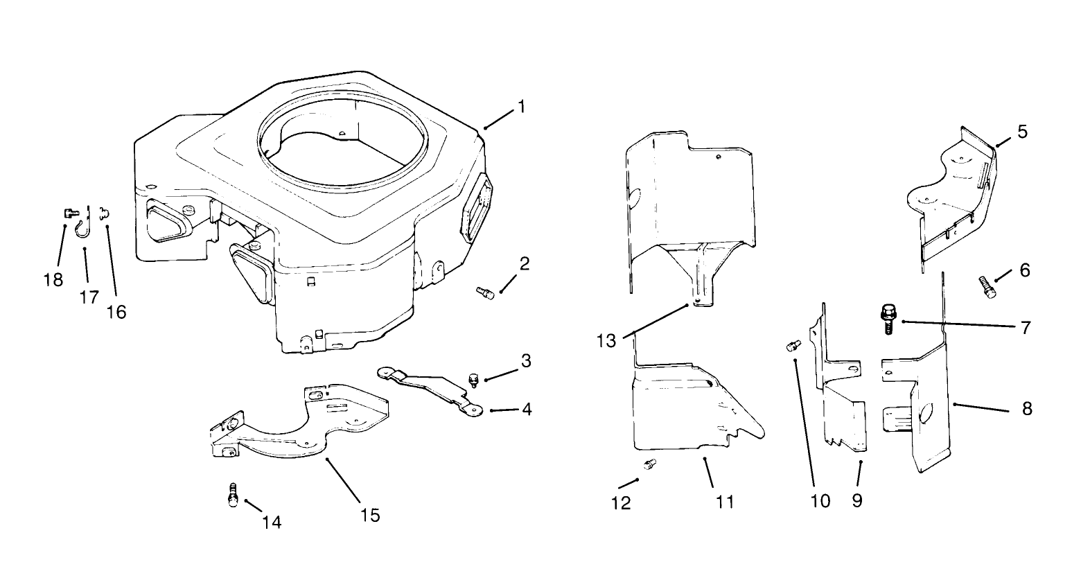 Blower Housing & Baffles (kohler Engine Cv16s-Ps61514)