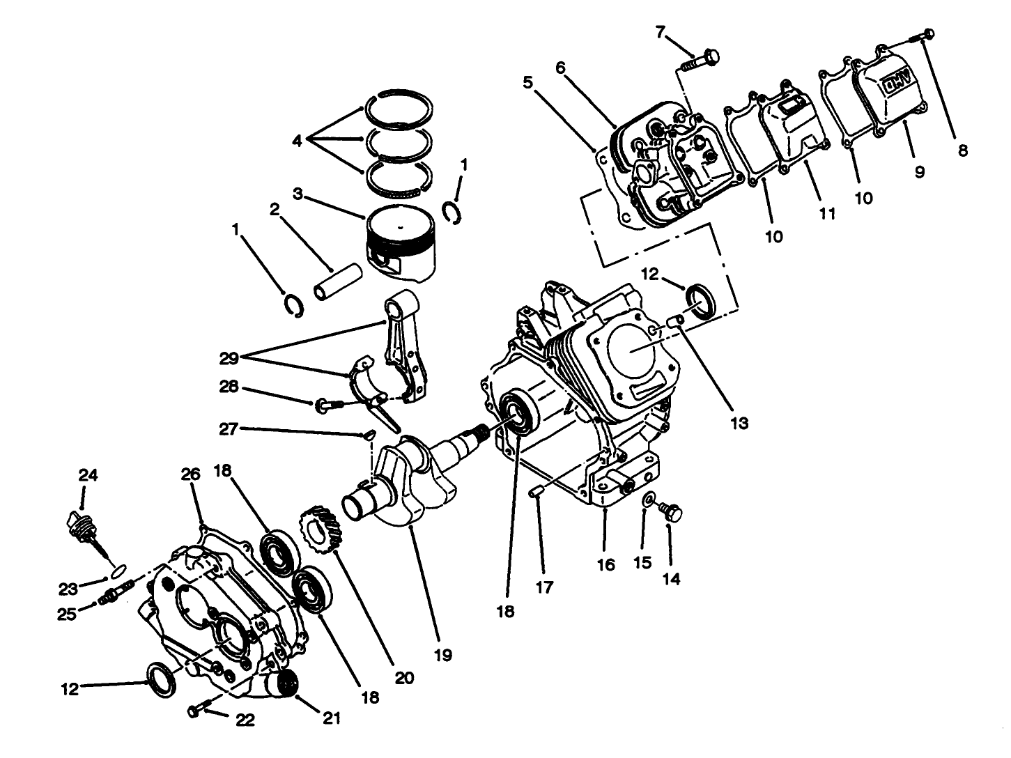 Engine Crankcase Assembly