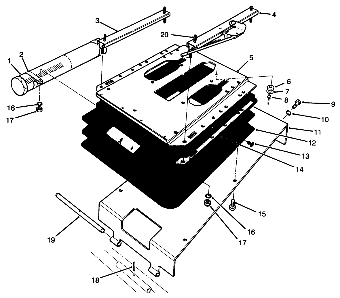 Seat Pivot And Bellows Assemrly