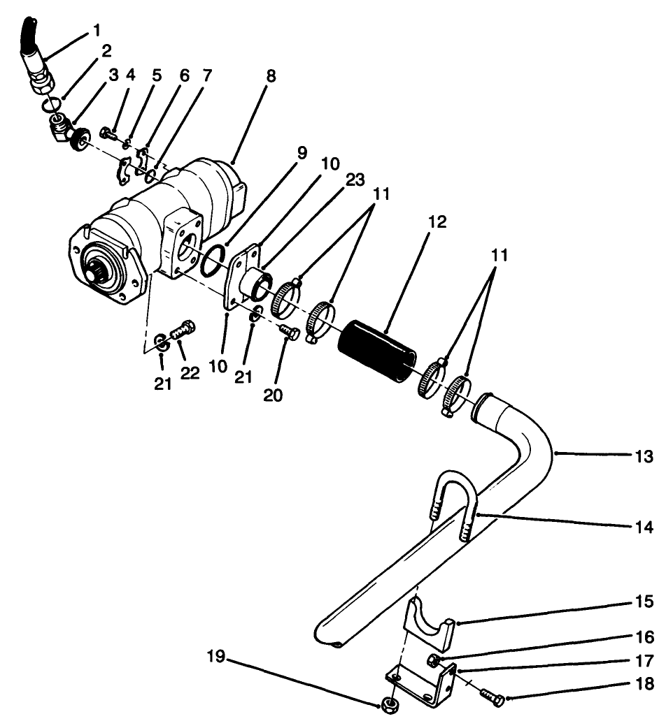 Hydraulic Pump Installation Assembly