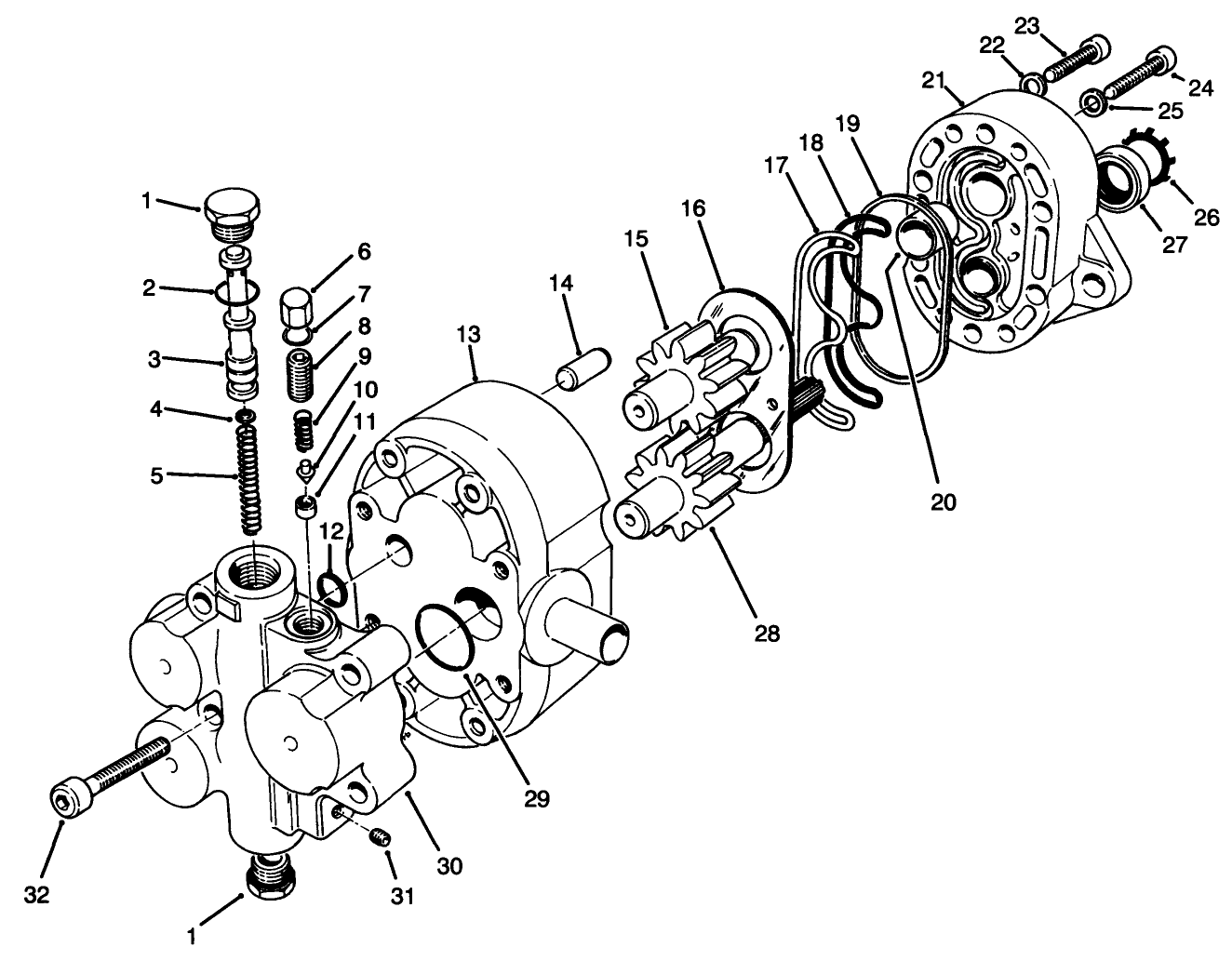 Gear Pump & Flow Divider No. 69-2220
